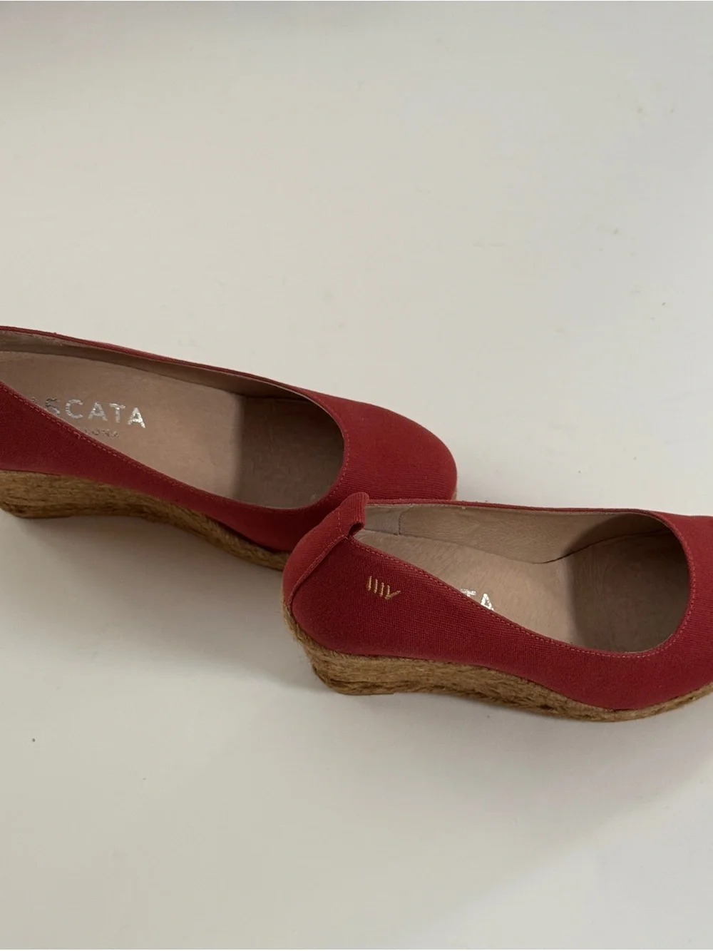 Viscata Barcelona Red Canvas Espadrille Wedges